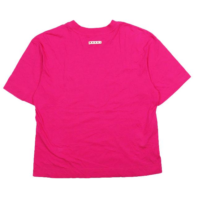 MARNI マルニ 手書き風 ロゴ プリント Tシャツ カットソー 半袖 MARNI マルニ 手書き風 ロゴ プリント Tシャツ カットソー 半袖