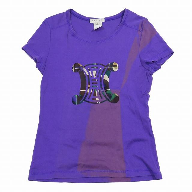 CELINE（セリーヌ） トリオンフ Tシャツ 半袖 クルーネック ロゴ