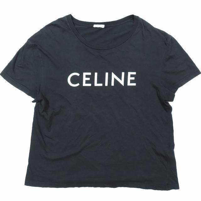CELINE セリーヌ エディ期 Uネック ビックロゴプリント Tシャツ 