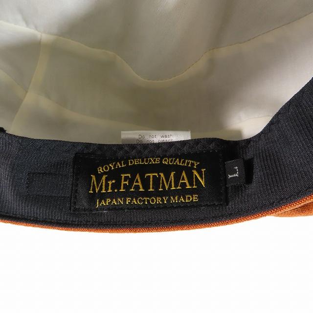美品　Mr.FATMAN リネン　キャスケット ニュースボーイ キャップ Mr.FATMAN ミスターファットマン リネン100% ニュースボーイ キャップ