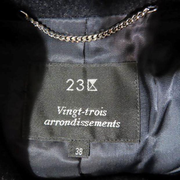 23区 オンワード樫山 ダブルチェスターコート ウールコート