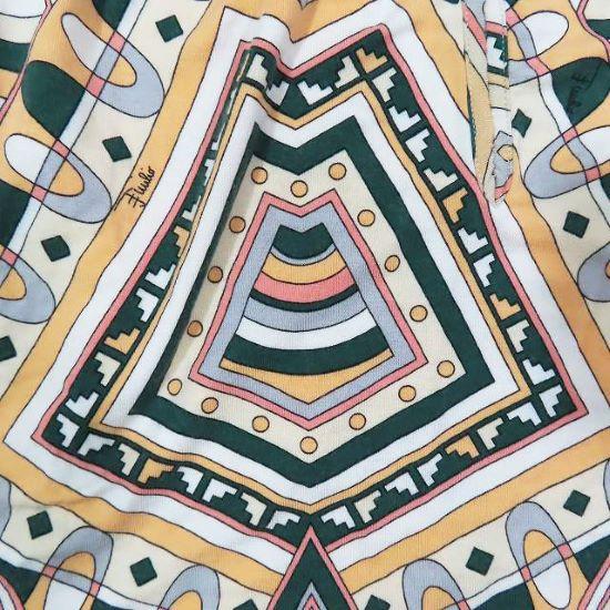 エミリオプッチ EMILIO PUCCI 長袖 カットソー 総柄 プリント レーヨン 