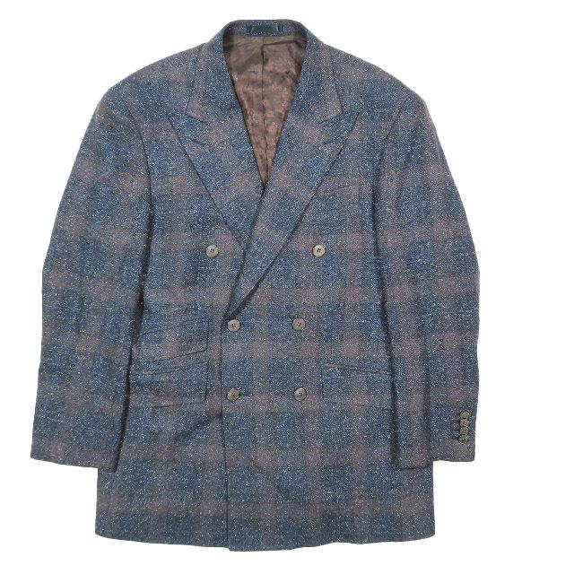 EMMETEX ネイビーダブルブレストジャケット