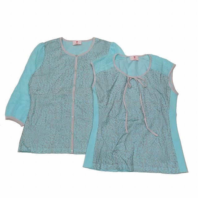 ユーバイウンガロ U by ungaro アンサンブルニット カーディガン 七分 