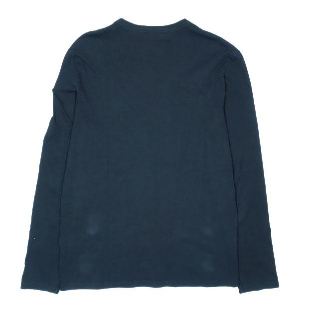 MONCLER モンクレール ロング Tシャツ カットソー 黒ラバー ロゴ 長袖 