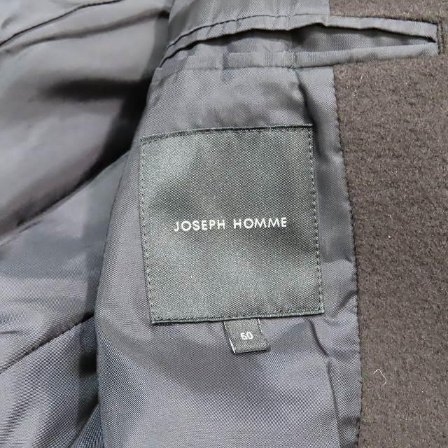 16AW ジョセフオム JOSEPH HOMME ウール ステンカラーコート ロング