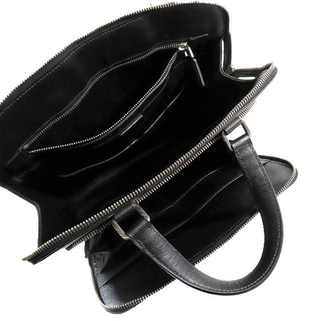 PRADA（プラダ） ブリーフケース ビジネスバッグ レザー サフィアーノ