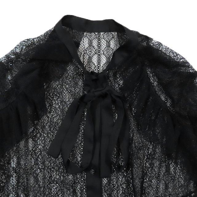 18SS ロイスクレヨン Lois CRAYON レース フリル ボウタイリボン 