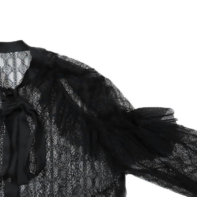 18SS ロイスクレヨン Lois CRAYON レース フリル ボウタイリボン 