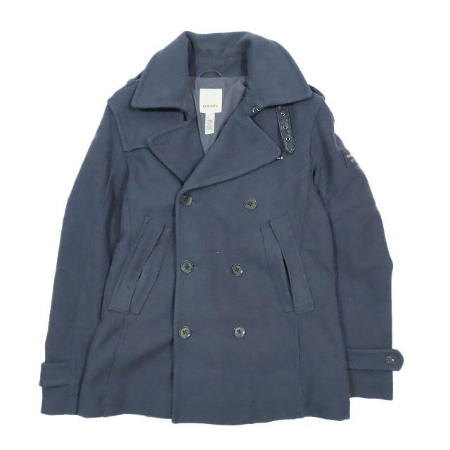 diesel Pコート ラムレザー DIESEL（ディーゼル） ウール ラムレザー Pコート ピーコート ミドル