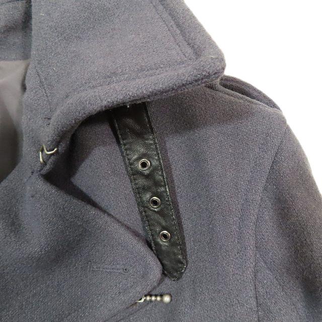 DIESEL（ディーゼル） ウール ラムレザー Pコート ピーコート ミドル