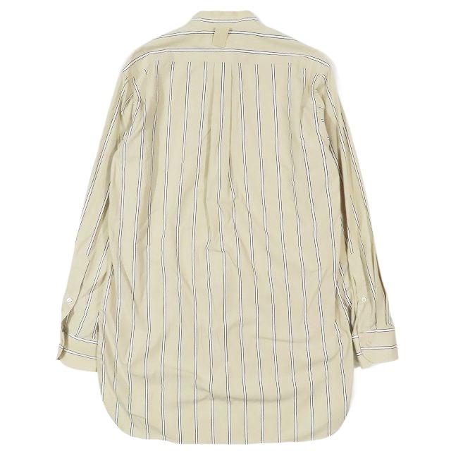 20aw cantate カンタータ ストライプ柄 バンドカラー ロング丈 シャツ 