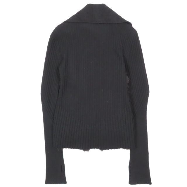 LOUIS VUITTON ルイヴィトン フォックスファー カシミヤ リブ ニット