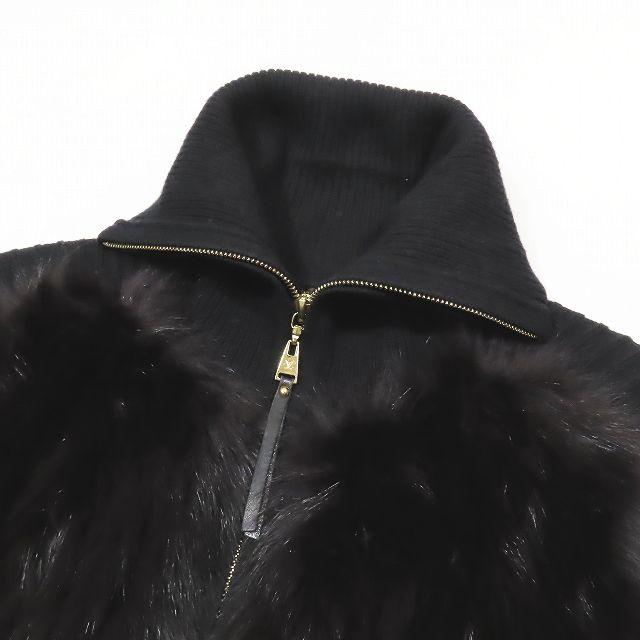 美品　LOUISVUITTON ヴィトン　フォックスファー　ブルゾン　ジャケット LOUIS VUITTON ルイヴィトン フォックスファー カシミヤ リブ ニット