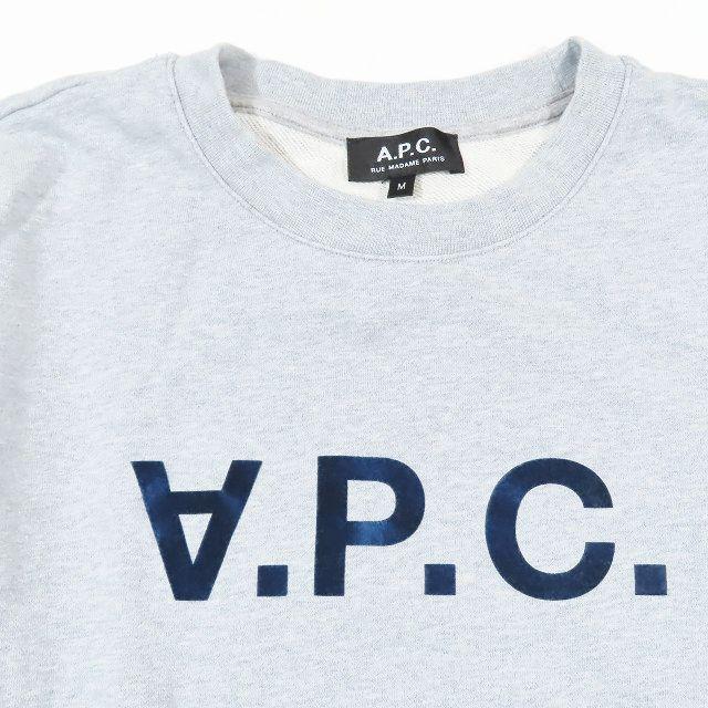 アーペーセー A.P.C. 反転 ロゴ スウェット シャツ トレーナー クルー 
