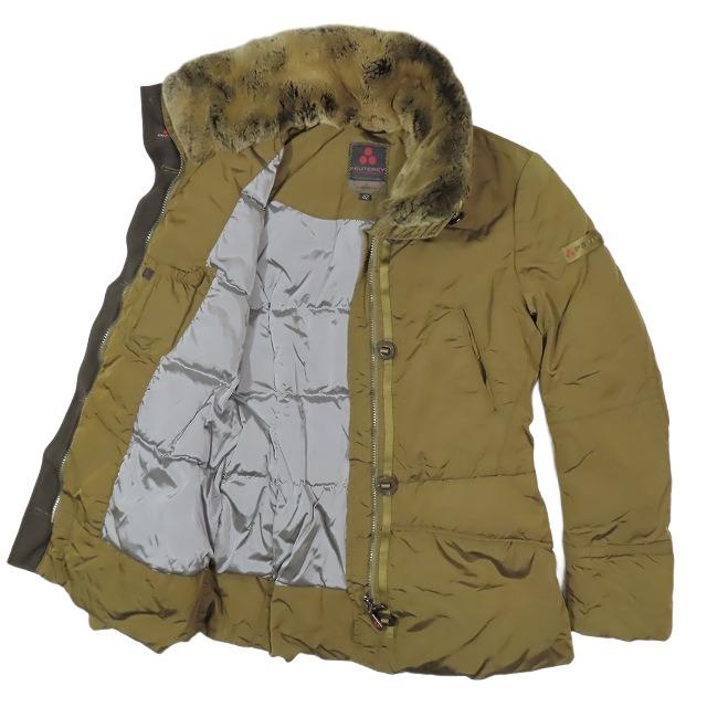 美品 ピューテリー PEUTEREY ラビットファー付き ダウン ジャケット