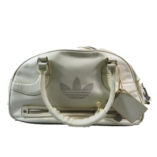 adidas アディダス ヴィンテージ オールド レザー ボストンバッグ ロゴ