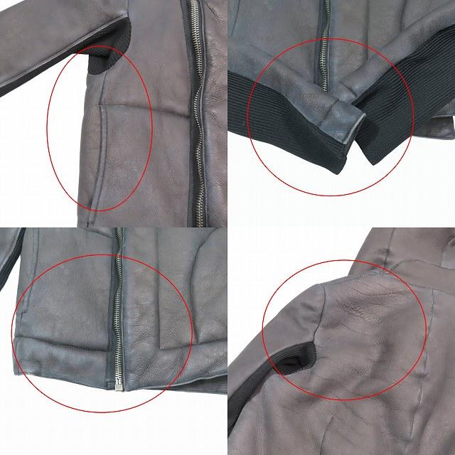 13AW リックオウエンス Rick Owens ムートン ライダース ショート