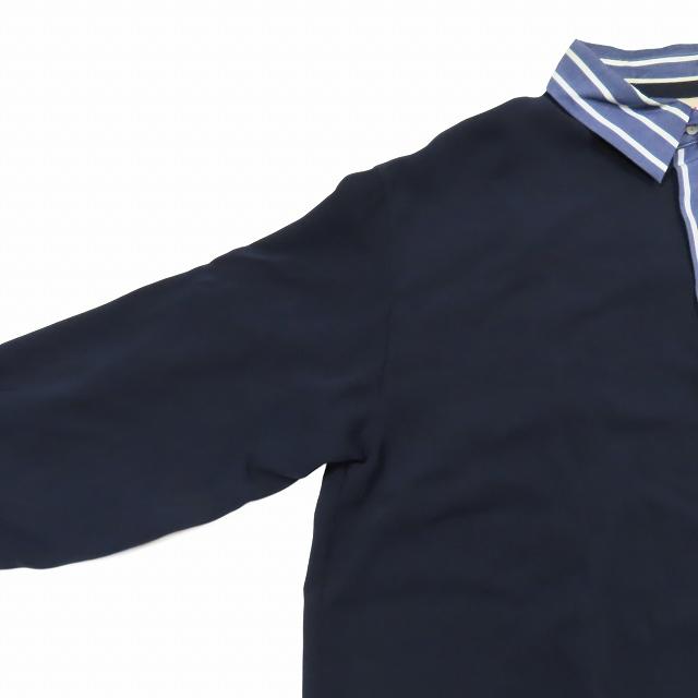 21SS クルニ CULLNI ブロッキングストライプシャツ ブラウス 長袖