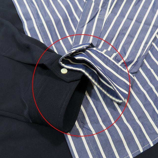 21SS クルニ CULLNI ブロッキングストライプシャツ ブラウス 長袖