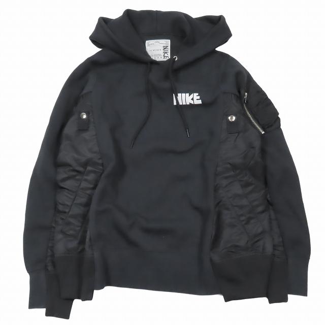 NIKE 21AW ナイキ × サカイ sacai NRG HOODY MA-1 ドッキング フーディ 