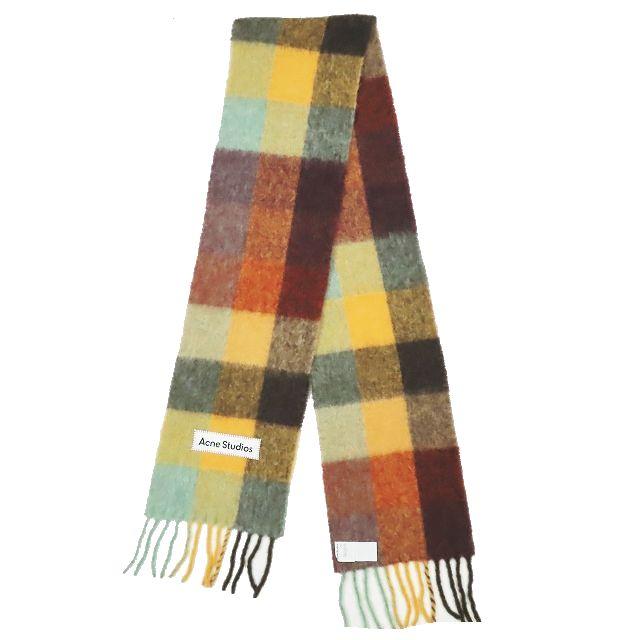 Acne Studios アクネストゥディオズ　モヘア マフラー　イエロー系 アクネ ストゥディオズ レディース マフラー Acne Studios ブランド