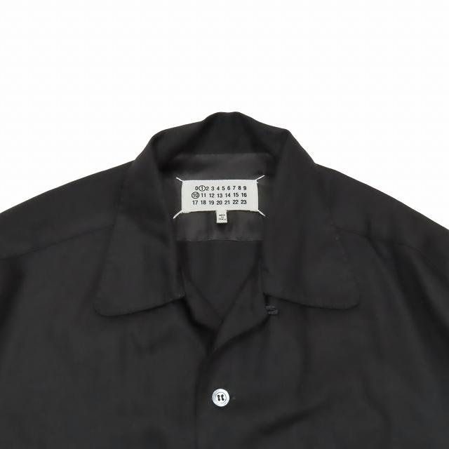 美品 24SS メゾンマルジェラ Maison Margiela レーヨン オープンカラー