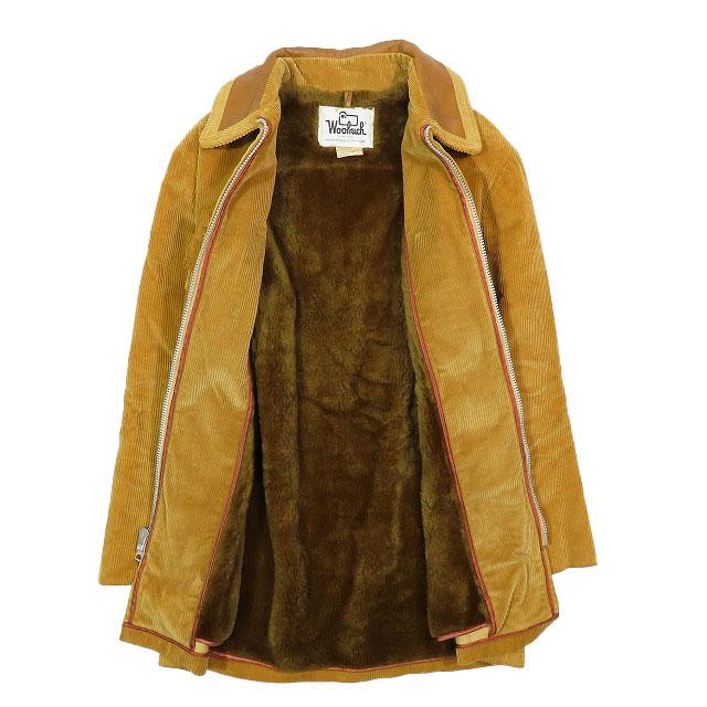 ウールリッチ WOOLRICH コーデュロイジャケット レザー ジップ ミドル