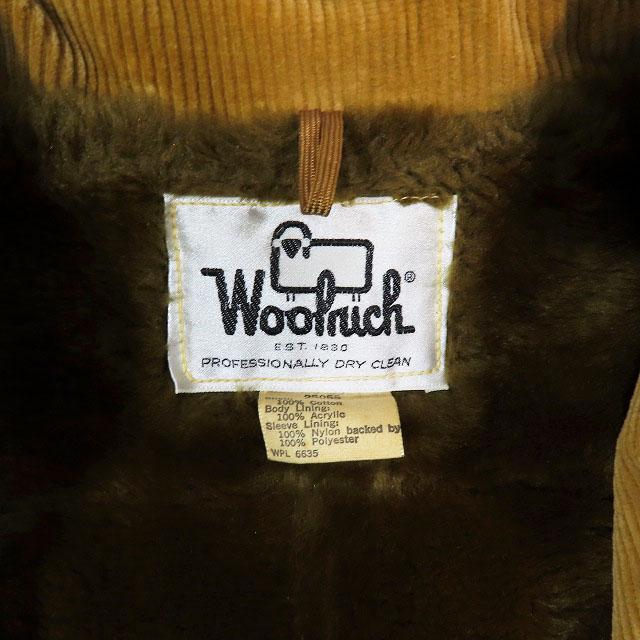 ウールリッチ WOOLRICH コーデュロイジャケット レザー ジップ ミドル