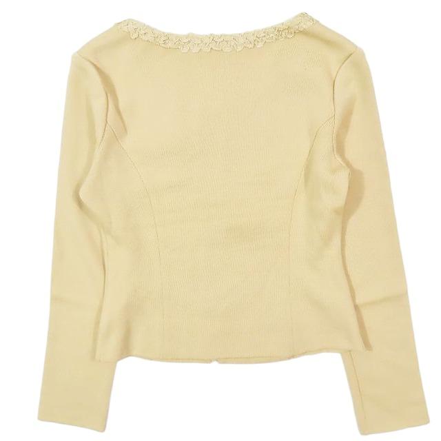 Reneルネジップカーデ美品 Rene ルネ 長袖オープンフロントカーディガン