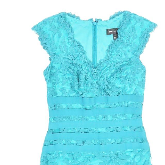 美品】タダシショージ マキシドレス パーティー ノースリーブ 花柄 V