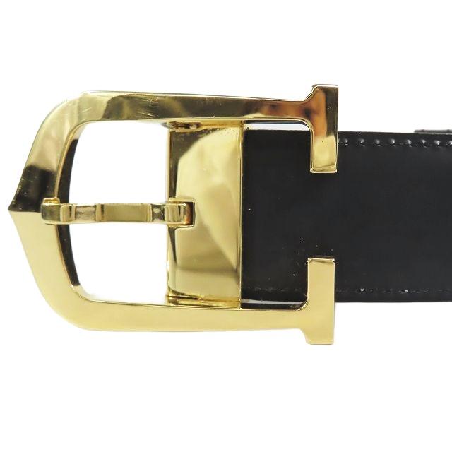 Cartier カルティエ Cアロンジェ バックル ベルト付き ゴールドブラック Cartier カルティエ Cアロンジェ バックル ベルト付き ゴールド