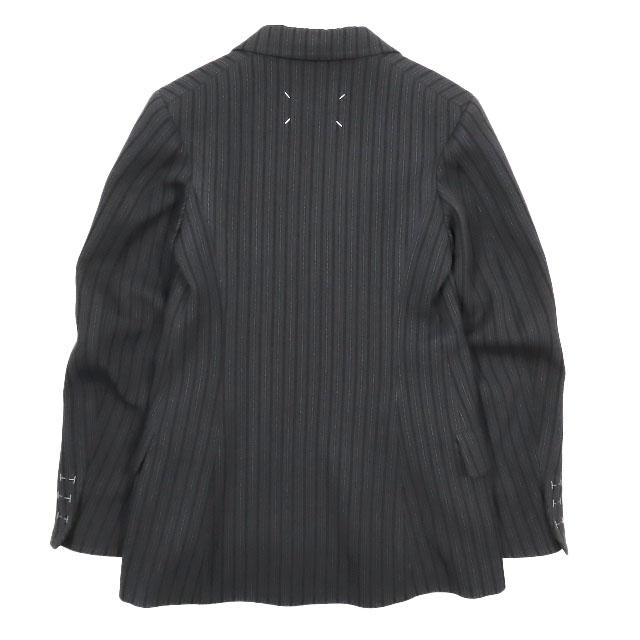 美品 Maison Margiela 10 ピンストライプ テーラードジャケット ウール