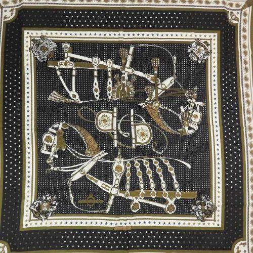 HERMES エルメス カレジェアン140 HARNAIS DE COUR 宮廷の馬具  