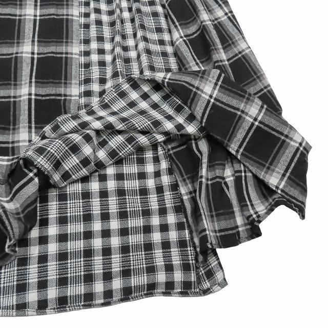 AULA AILA 22AW アウラアイラ NELL CHECK SKIRT ネル チェック フレア  