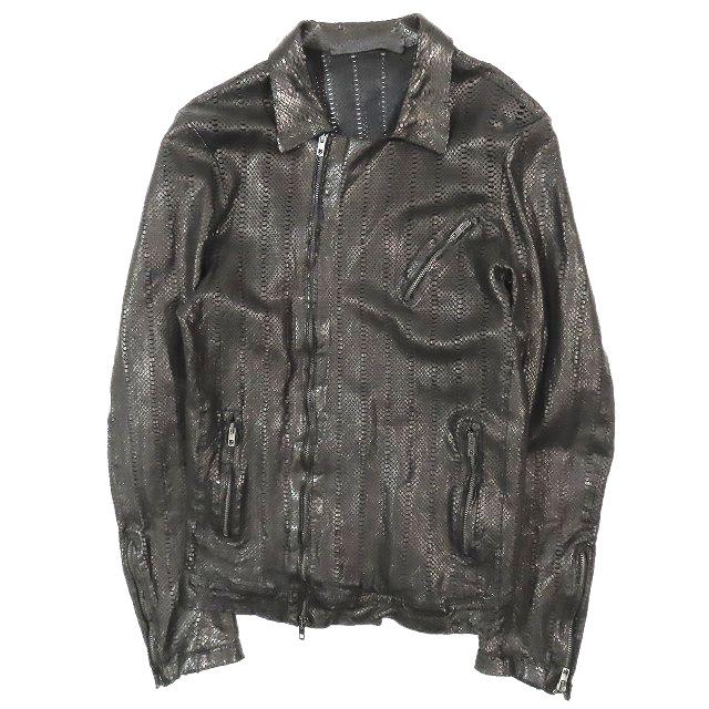 美品サルヴァトーレ・サントロ 比翼ラムレザーパイソン型押し裏ウールロングコート黒 最も安い 美品サルヴァトーレ・サントロ 比翼ラムレザーパイソン型押し