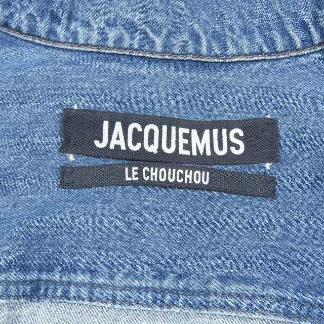 【中古】美品 23aw JACQUEMUS ジャックムス ペプラム デニム ジャケット ブルゾン Gジャン La veste de Nimes Caraco Light Blue 36 美品 23aw JACQUEMUS ジャックムス ペプラム デニム ジャケット