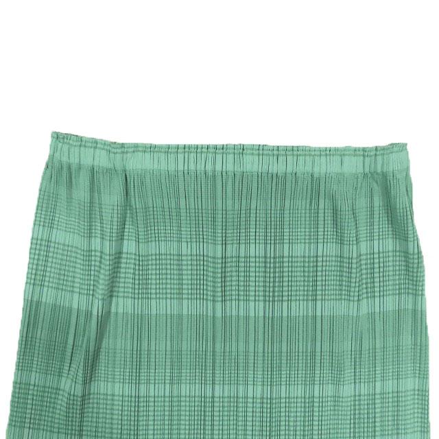 16SS PLEATS PLEASE イッセイミヤケ ISSEY MIYAKE ボーダー ロング  