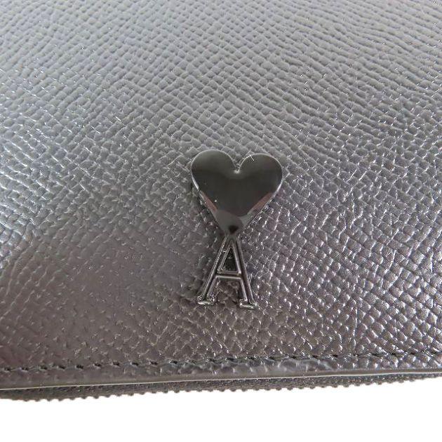 ami alexandre mattiussi アミパリス ハートA ロゴ レザーコンパクト