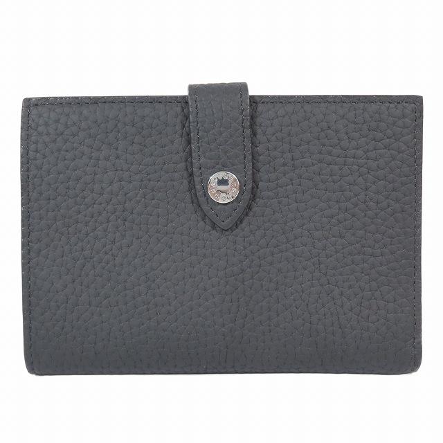 ボナベンチュラ　マルチウォレット　財布　二つ折り　ブラック　シュリンクレザー ボナベンチュラ BONAVENTURA ベルテッド マルチ ミディアム