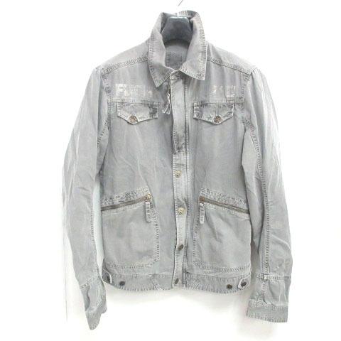 中古 ディーゼル Diesel デニムジャケット ブルゾン ウォッシュ 4th Flight Club バックプリント グレー L 0119 Rrr メンズ ベクトル 古着 098 ブランド古着販売のベクトル 通販 Yahoo ショッピング