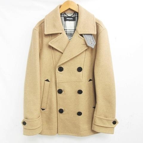 中古 ディーゼル Diesel 国内正規品 ピーコ ト Pコート ジャケット 羽織り 上着 無地 裏地チェック柄 ウール ベージュ系 S Ibo23 0524 メンズ ベクトル 098 ブランド古着販売のベクトル 通販 Yahoo ショッピング