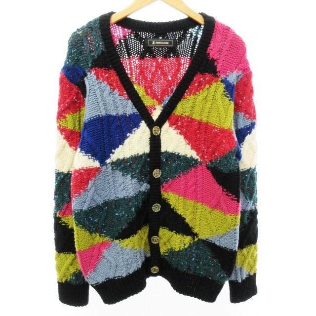 アンリアレイジ ANREALAGE 名作 パッチワーク カーディガン ニット