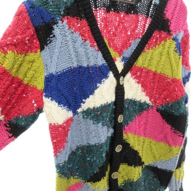 アンリアレイジ ANREALAGE 名作 パッチワーク カーディガン ニット