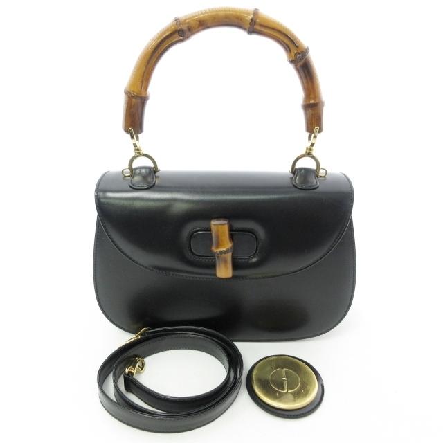 グッチ GUCCI オールド ヴィンテージ 美品 バンブー 2WAY ショルダー