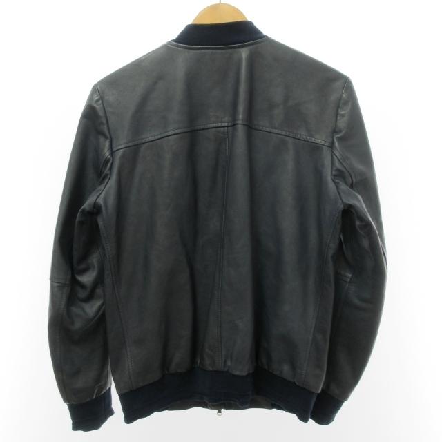 ポールスチュアート PAUL STUART 美品 ラムレザー ジャケット ブルゾン