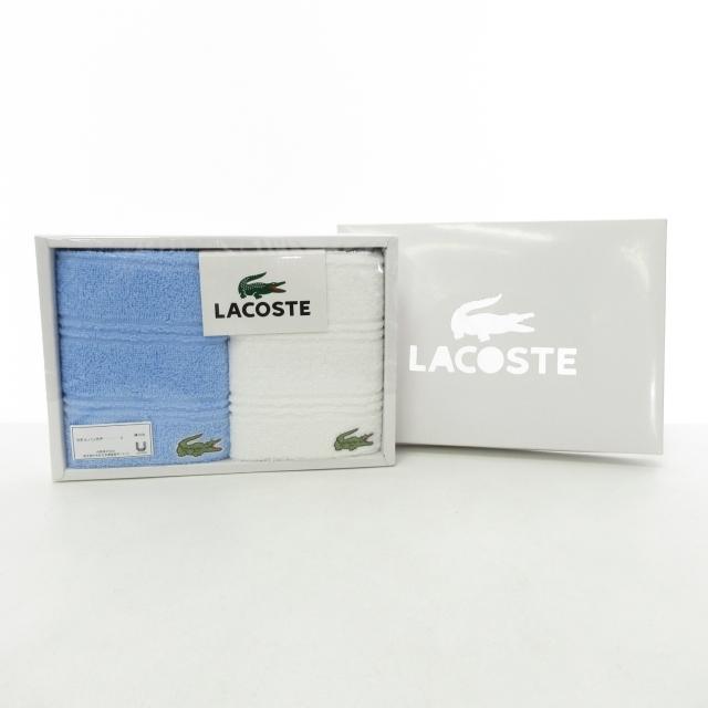 LACOSTE 新品 タオルハンカチ 2枚セット