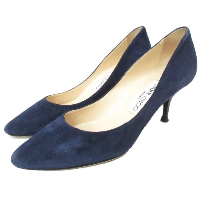 ジミーチュウ JIMMY CHOO スエード パンプス イタリア製 レザー ヒール