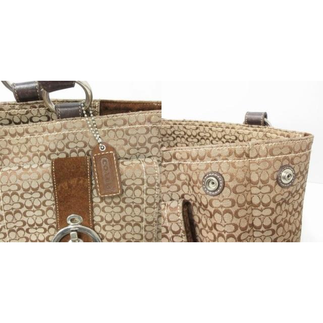 コーチCOACH/ミニシグネチャートートバッグ6427[美品]