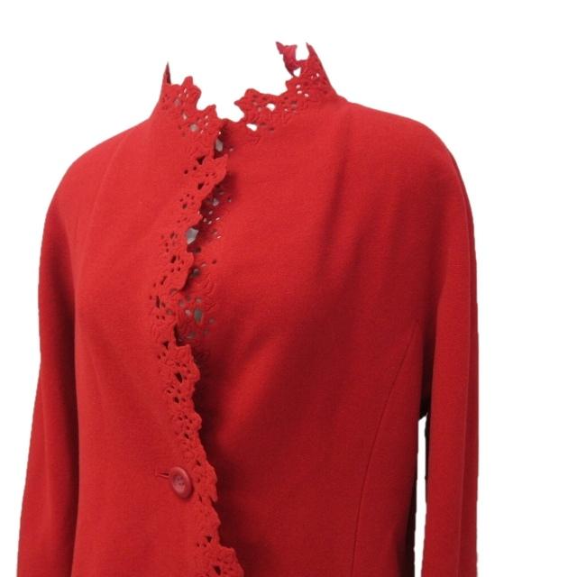 イッセイミヤケ ISSEY MIYAKE 美品 ヴィンテージ レース縁取り ロング